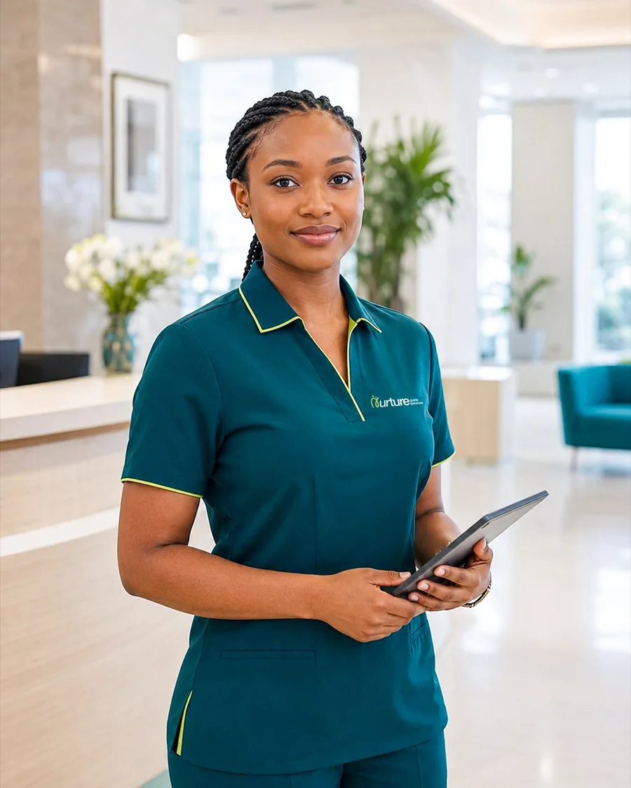 A Nurture Guide concierge ready to coordinate hospital arrangements
